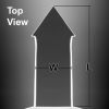 ARROW™ AFM tip top view